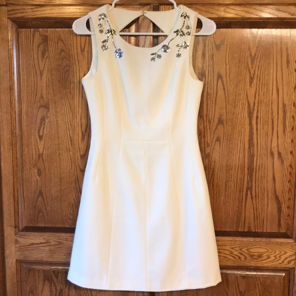 NWT H&M ivory professional work dress 4